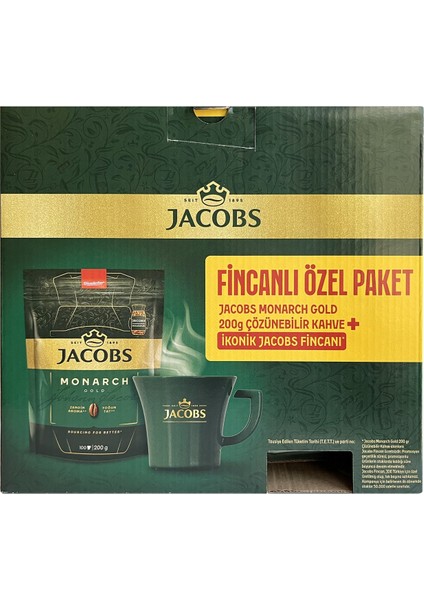 Monarch Gold 200 gr Ikonik Jacobs Fincanlı Set x 4 Adet modelleri