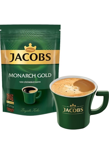 Monarch Gold 200 gr Ikonik Jacobs Fincanlı Set x 4 Adet fırsatları