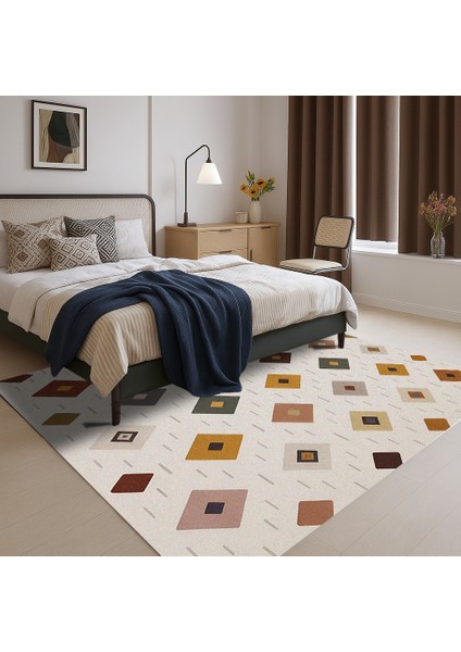 Modern Çok Desenli Baskı Halı - Salon Halısı modelleri