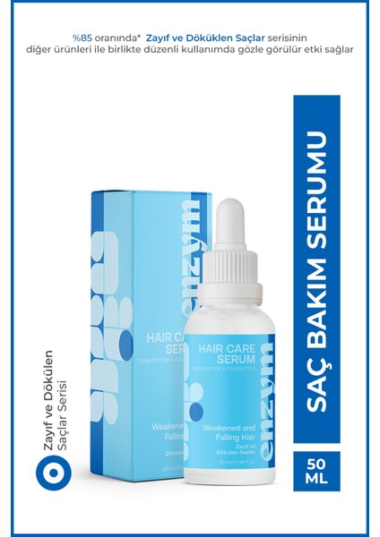 Enzym Cosmetıcs Zayıf ve Dökülen Saçlara Özel Dökülme Karşıtı Saç Bakım Serumu 50 ml (Procapil)