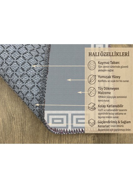 Bej ve Gri Tonlu Dijital Baskılı Halı – Salon ve Yatak Odası modelleri