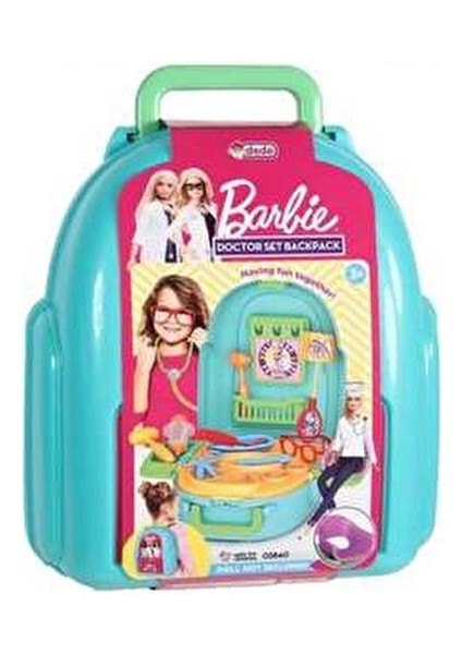 Barbie Doktor Seti Sırt Çantası 3 Yaş ve Üstü İçin Eğlenceli Oyun Seti modelleri