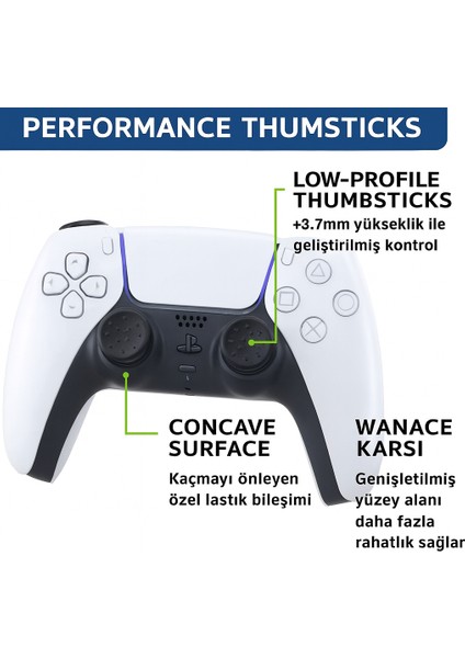 Kontrolfreek Alpha Performance Thumbsticks – Ps4 & Ps5 Uyumlu – Low-Rise Analog Başlık fiyatları