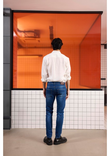 5 Cep Casual Denim Erkek Pantolon fırsatları