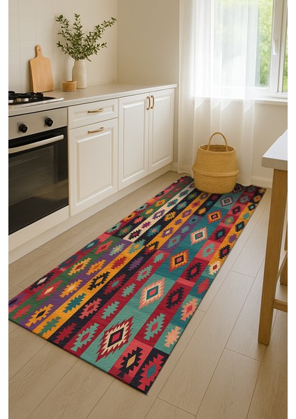 Modern Çok Renkli Çok Desenli Baskı Halı modelleri