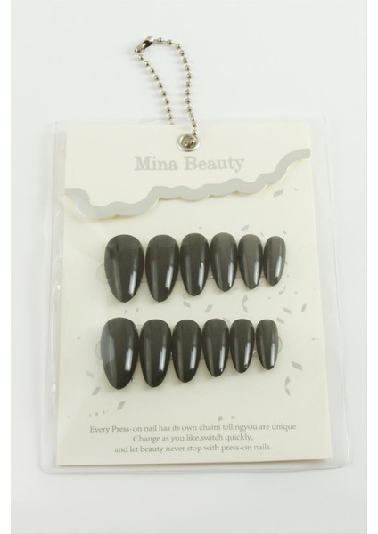 Zengezur Mina Beauty Kedi Gözü Takma Tırnak-Siyah fiyatları