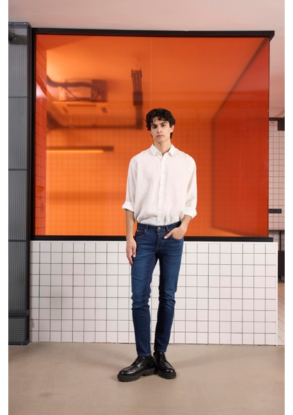 5 Cep Casual Denim Erkek Pantolon fiyatları
