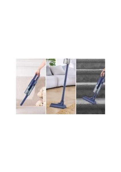 Yüksek Emiş Güçlü Hafif Elektrikli Dik Süpürge, Pratik Kullanım, Mavi fiyatları