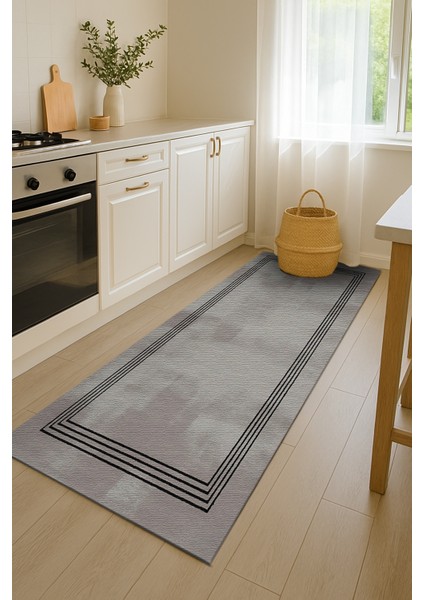 Gri Zemin Siyah Desenli Halı – Salon ve Yatak Odası Için fiyatları