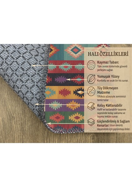 Modern Çok Renkli Çok Desenli Baskı Halı fırsatları