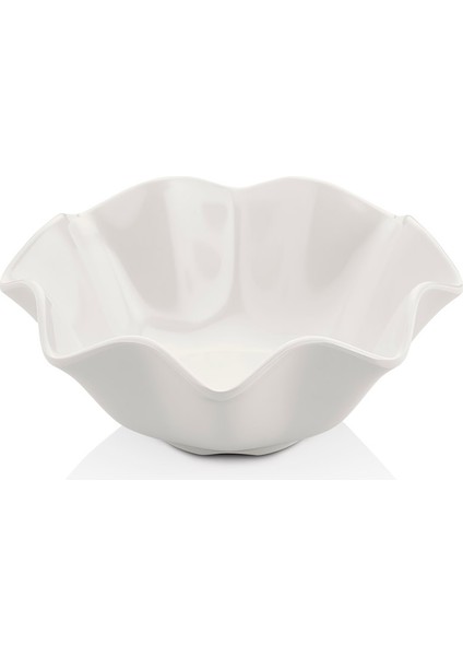 10220.CW - Rosa 4'lü Krem Beyaz Kase Seti 20 Cm, Thermoset Melamin