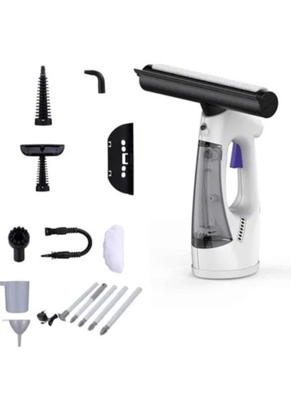 Şarjlı 140ML Su Tanklı LED Işıklı Vakumlu Pencere Temizleme Cihazı modelleri