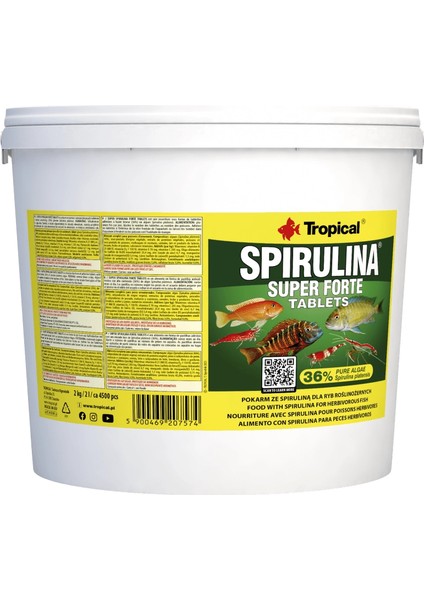 Super Spirulina Forte Tablets 500 Adet Kovadan Bölme fiyatları
