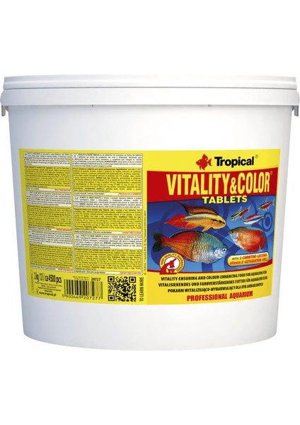 Vitality Color Tablets 50 Adet Balık Yemi fiyatları