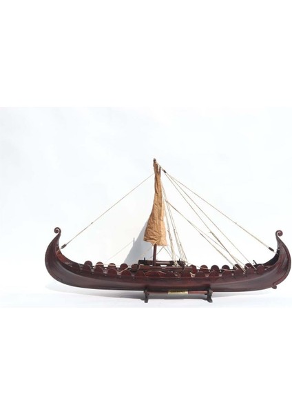 Gianhien FB0021W80 Oseberg Viking Fargag Ahşap Hazır Yelkenli Gemi Maketi