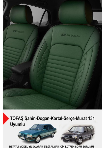 Istanbul Serisi Deri Oto Koltuk Kılıfı (Tofaş Kartal-Şahin-Doğan-Serçe-Tempra Uyumlu)