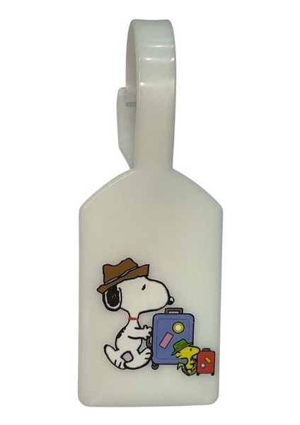 Snoopy Tasarım Bavul Etiketi