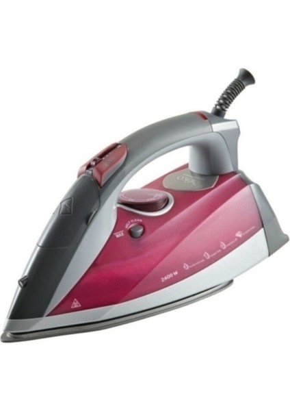 2400 W Seramik Tabanlı Buharlı Ütü, Bej Renkli, Güçlü ve Hafif, Kolay Kullanım