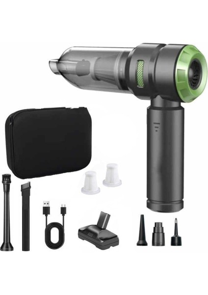 8'li Çok Fonksiyonlu Kablosuz El Süpürgesi, Taşıma Çantasıyla, Siyah fiyatları