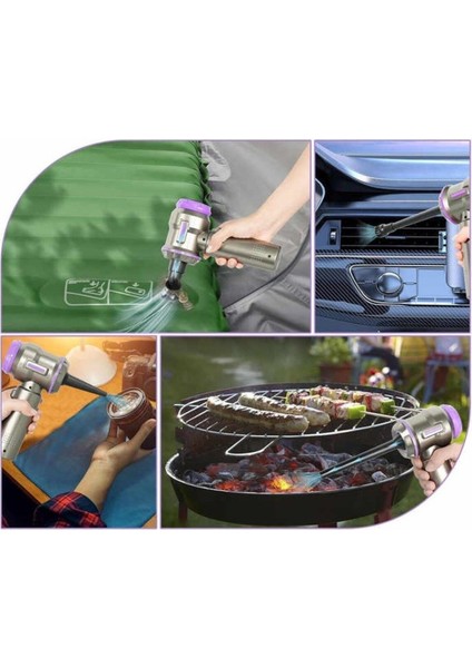 8'li Çok Fonksiyonlu Kablosuz El Süpürgesi, Taşıma Çantasıyla, Siyah