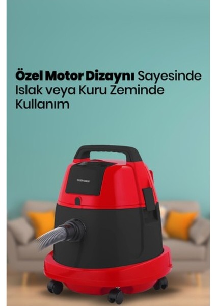 2200W Islak-Kuru Toz Torbalı Güçlü Elektrikli Süpürge, Kullanışlı ve Dayanıklı Renkli Seçenek modelleri