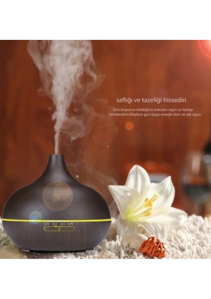 500ML Ultrasonik Aroma Yayıcı ve Hava Nemlendirici, Ev ve Ofis Için modelleri