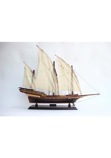 Gianhien FB0019W60 Xebec Osmanlı Donanması Ahşap Hazır Yelkenli Savaş Gemisi Maketi fırsatları
