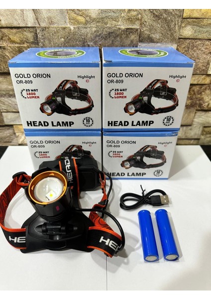 Gold Orıon OR-809 Şarjlı Kafa Lambası