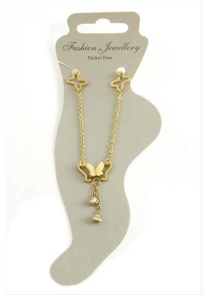 Zengezur Kelebek Lüks Çelik Halhal-Sarı fiyatları