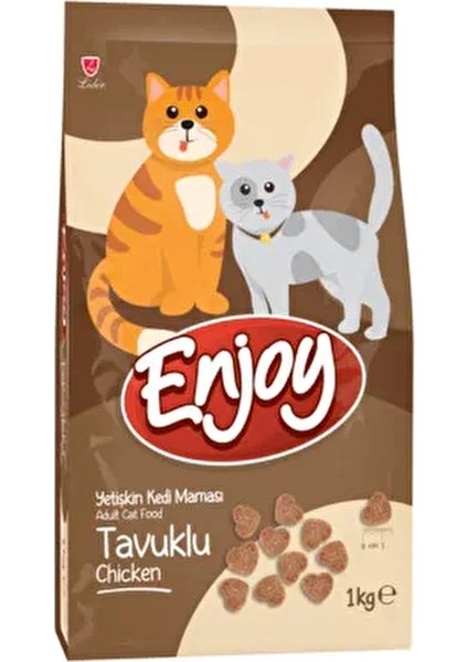Tavuklu Yetişkin Kedi Maması Premium Kalite 1 Kg x 3 Adet Tam Besleyici İçerik