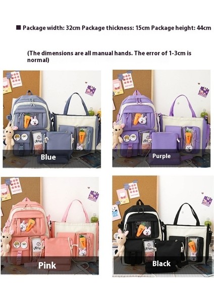 Ortaokul Karikatür Çok Parçalı Okul Çantası Büyük Kapasiteli Sırt Çantası Sırt Çantası (Yurt Dışından) fırsatları