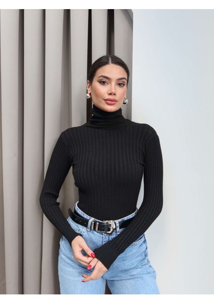 Fitilli Balıkçı Yaka Kazak