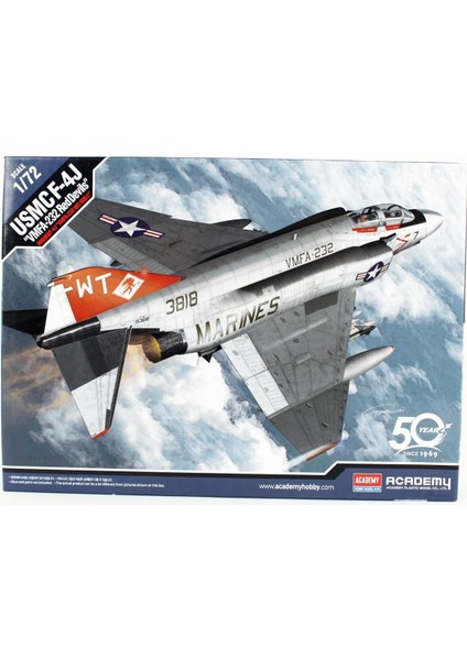 12556 1/72 Ölçek, F-4j VMFA-232 Savaş Uçağı, Plastik Model Kiti