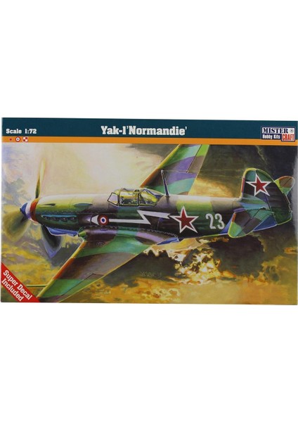 B019 1/72 Ölçek, Yakovlev Yak-1m Normandiya Savaş Uçağı, Plastik Model Kiti