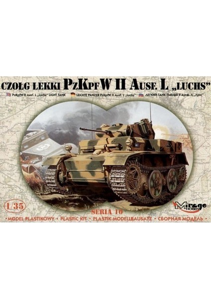 35107 1/35 Ölçek, Pzkpfw Iı Ausf L Luchs Light Tank, Plastik Model Kiti