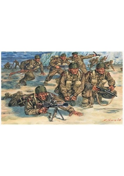 6064S 1/72 Ölçek, Ww2 Ingiliz Komandoları, Plastik Model Kiti