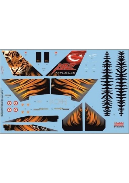 DBT01262 1/48 Ölçek, F-16D, NTM-2010, Dekal Çıkartma