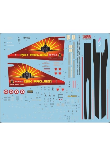 DBT-01375 1/72 Ölçek, Rf-4e Terminator Işık Projesi Özel Boyama Decal Set Kırmızı, Dekal Çıkartma modelleri