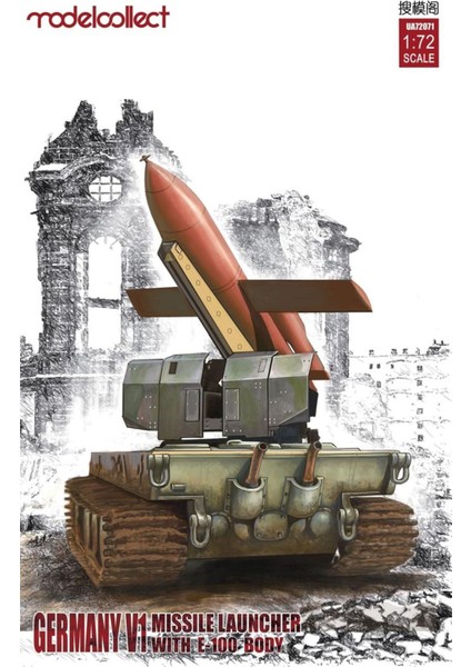 UA72071 1/72 Ölçek, Germany Wwıı V1 Missile Launcher With