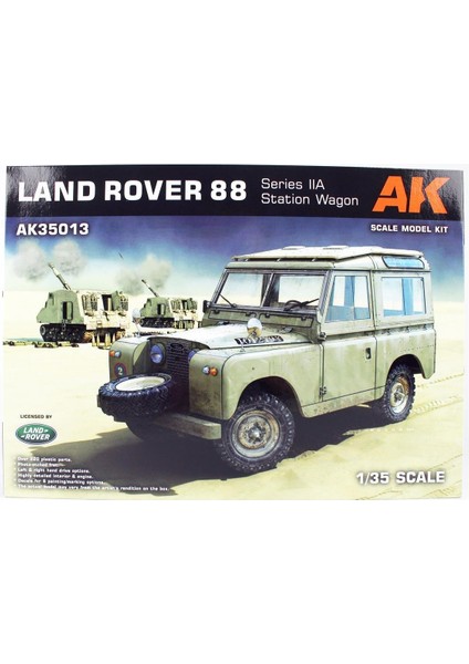 Ak 35013 1/35 Ölçek, Land Rover 88 Series Iıa (Steyşın Vagon), Askeri Araç Plastik Model Kiti