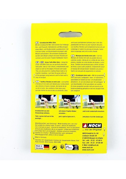 7043 Çim Öbekleri, Sarı Flok Çiçekler, Mini Set Xl, 42 Adet, 9 mm Diorama Malzemesi modelleri