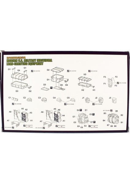 SPS-015 1/35 Ölçek, U.s. Modern, Asker Yük Taşıma Ekipmanları, Plastik Model Kiti fiyatları