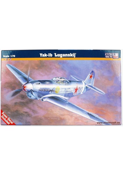 B017 1/72 Ölçek, Yakovlev Yak-1b Savaş Uçağı, Plastik Model Kiti