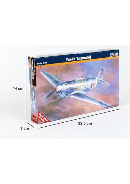 B017 1/72 Ölçek, Yakovlev Yak-1b Savaş Uçağı, Plastik Model Kiti indirimleri