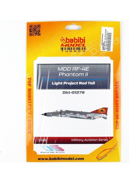 DBT-01376 1/48 Ölçek, Rf-4e Terminator Işık Projesi Özel Boyama Decal Set Kırmızı, Dekal Çıkartma