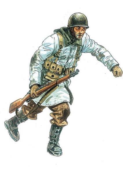 6133S 1/72 Ölçek, Wwıı Abd Kış Üniformalı Piyade Askerleri, Plastik Model Kiti modelleri