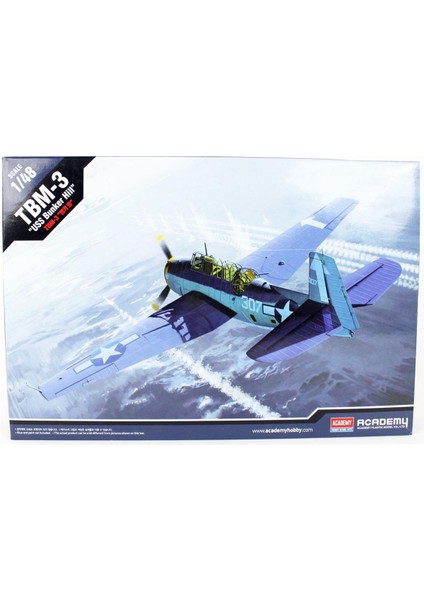 12285 1/48 Ölçek, Tbm-3 (Uss Bunkerhill) Savaş Uçağı, Plastik Model Kiti