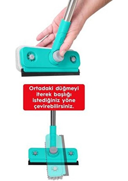 Saplı Fırça ve Sünger Seti Yüksek Emicilik Özelliği ile Ev ve Ofis Kullanımına Uygun