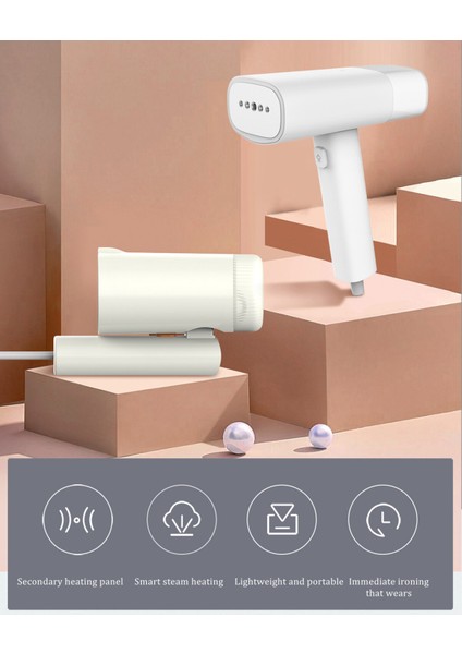 Taşınabilir El Tipi Portatif Seyahat Dikey Buharlı Ütü, 1200W, Kırışıklık Giderici