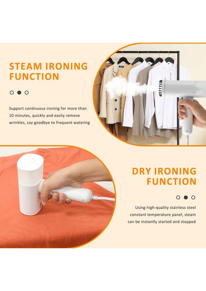 Taşınabilir El Tipi Portatif Seyahat Dikey Buharlı Ütü, 1200W, Kırışıklık Giderici fırsatları